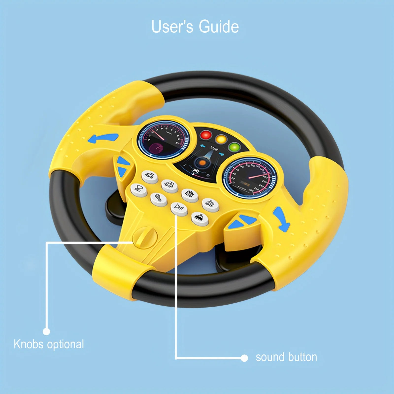 1PC Car Steering Toys Steering Wheel Toy Creative Children's Education Toy