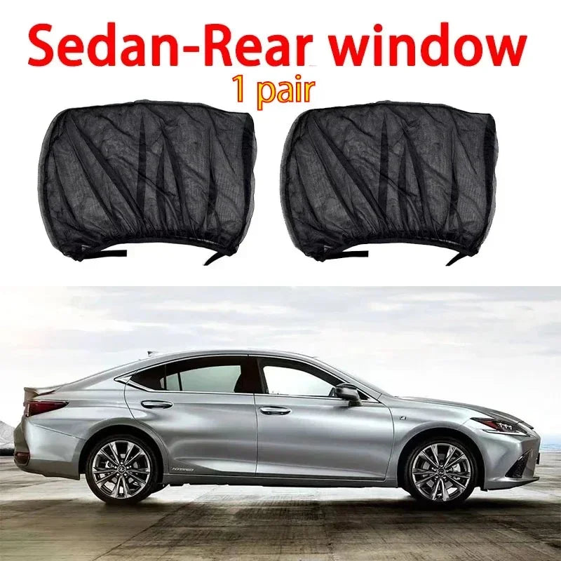 Car Window Shade Mesh 2 or 4 pcs screen window set premium window sunshade breat