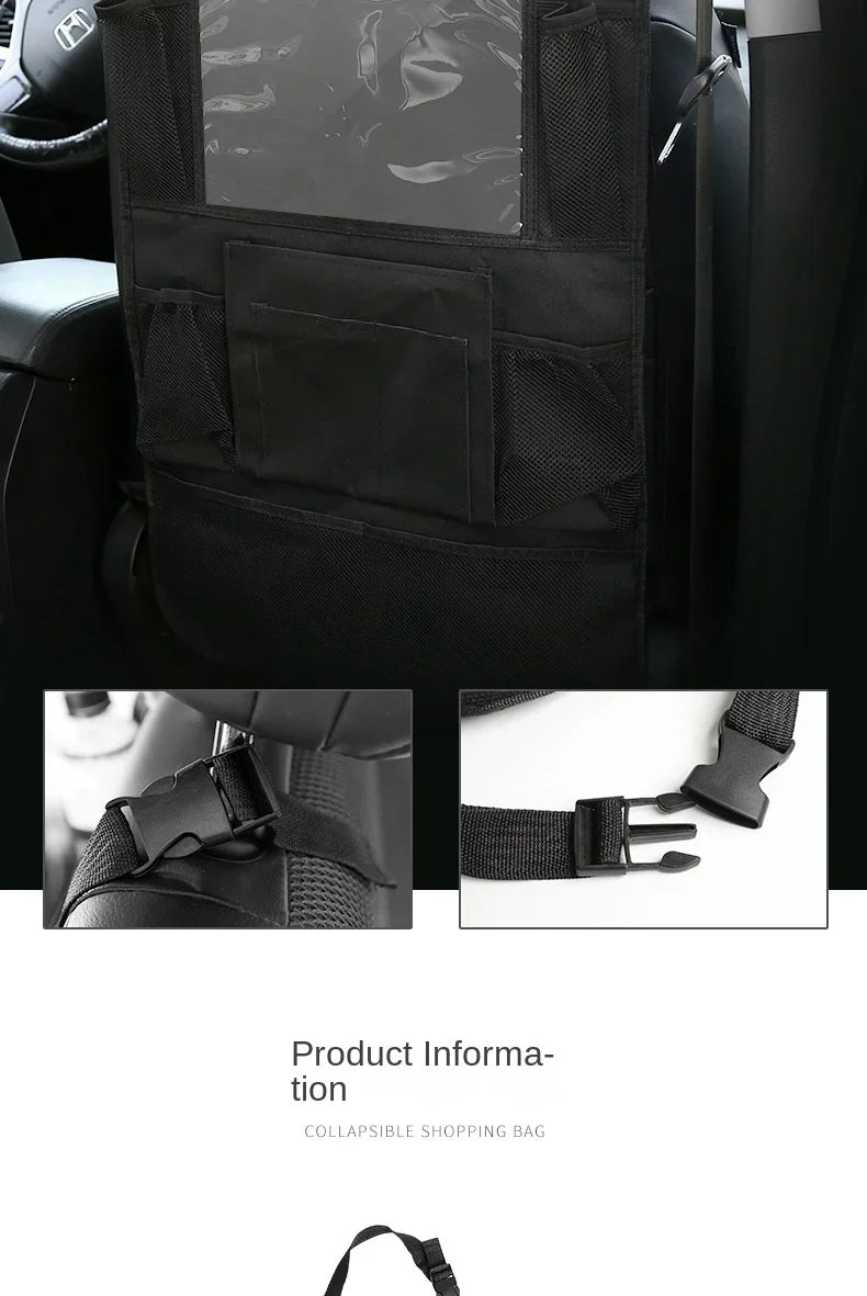Car Backseat Organizer with Tablet Holder Multi-Pocket Storage Seat Interior