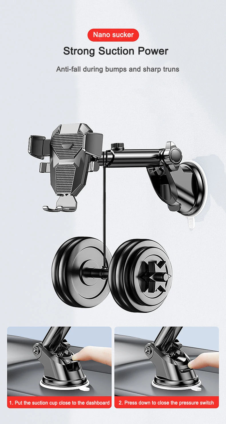 2026 NEW Universal Sucker Car Phone Holder 360 Windshield Dashboard Mobile