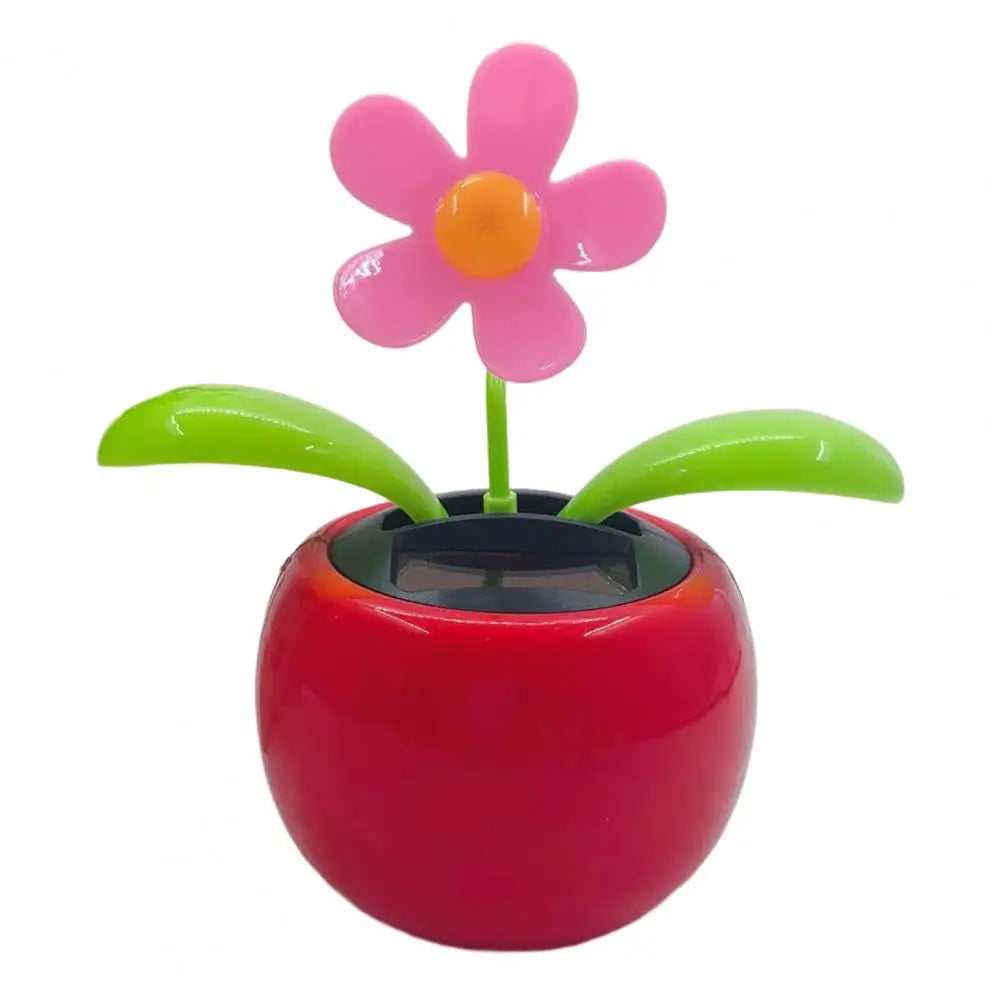 Fashion Car Ornament Solar Powered Cartoon Vibrant Ornamental Gifts Automobile Premium Automotive Accessory