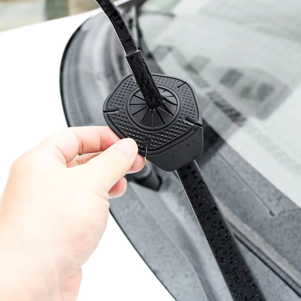 Car Windshield Wiper Hole Protective Cover Dustproof Bottom Sleeve Leaves Debris Premium Automotive Accessory