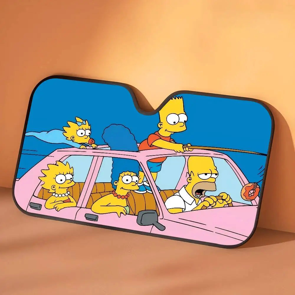 Car Window Sun Shade The S-Simpsons-es Cartoon Summer Window Widshield