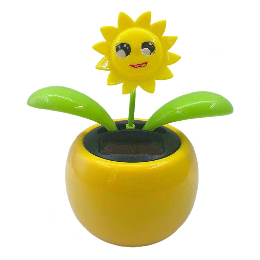 Fashion Car Ornament Solar Powered Cartoon Vibrant Ornamental Gifts Automobile Premium Automotive Accessory