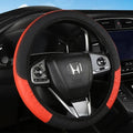 Leather Car Steering-wheel Cover 37CM-38CM Car-styling Interior Accessories