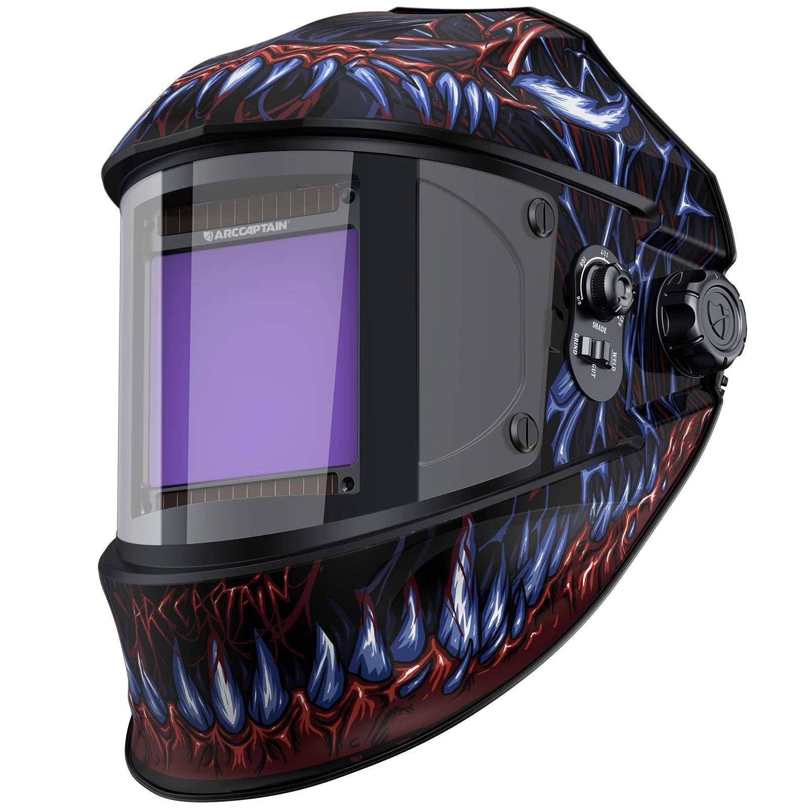 ARCCAPTAIN Auto Darkening Welding Helmet 1/1/1/1 Large Viewing 4 Arc Sensor Solar Power Welding Mask For ARC MIG MAG TIG CUT
