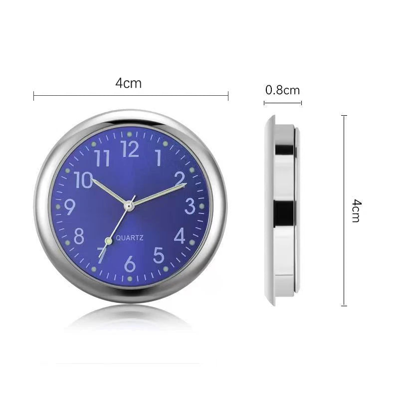 Automobile Clock Dashboard Car Interior Decor Portable Mini Decoration Luminous Premium Automotive Accessory