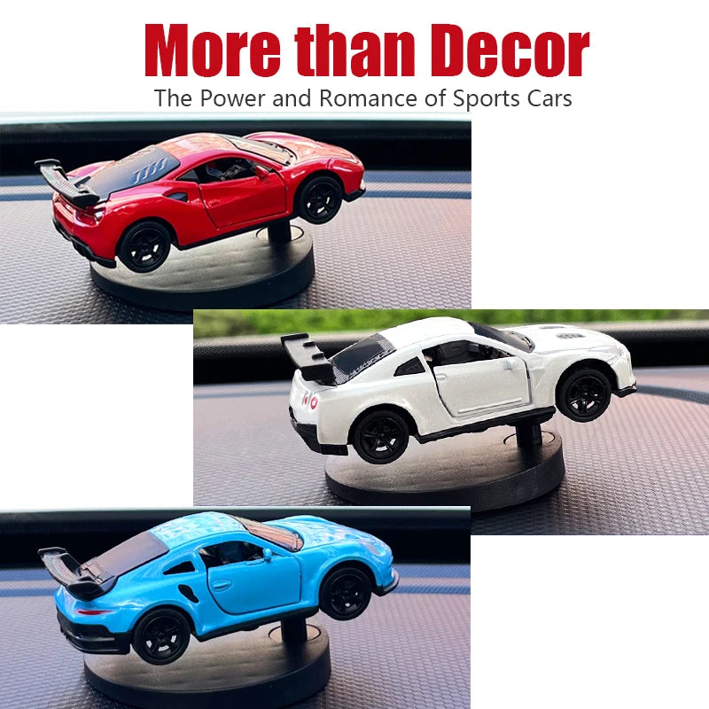 Drift Car dashboard toy model swing turning cool sports race auto ornaments Premium Automotive Accessory