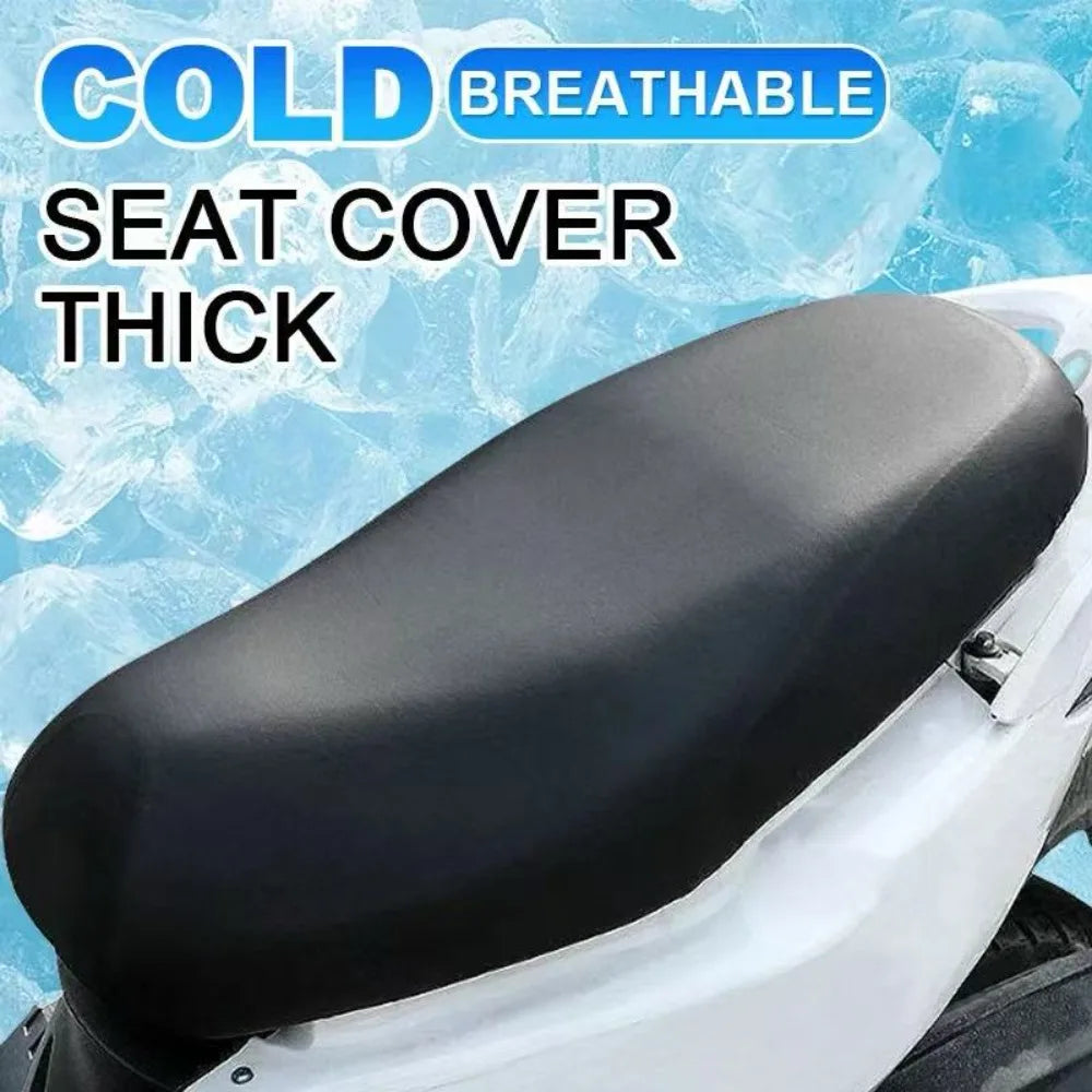 Motorcycle Seat Cover Elastic PU Leather Motorbike Protector Cushion Interior