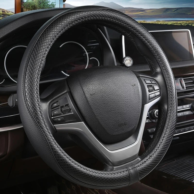 Car Steering Wheel Cover, Anti-Slip, Safety, Soft, Breathable, Heavy Duty