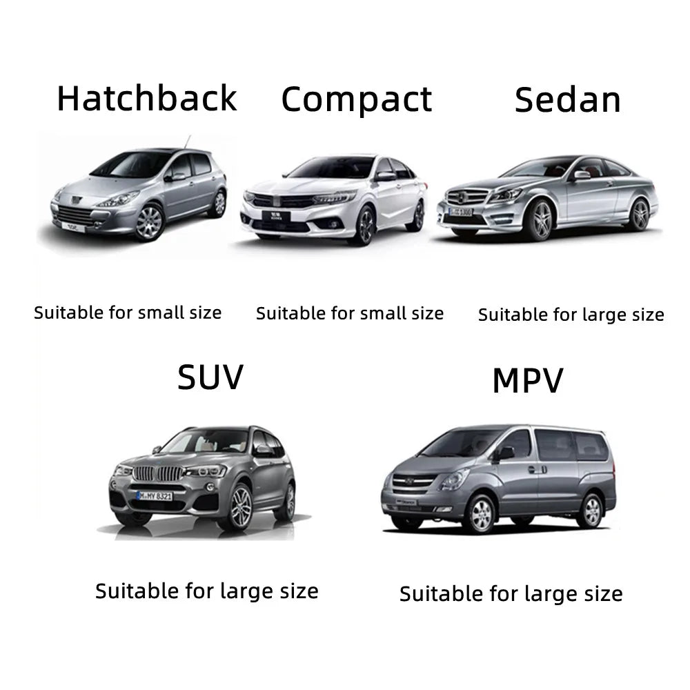 Car Sunshade Windshield Umbrella with 360° Rotation Bendable Handle Front Window