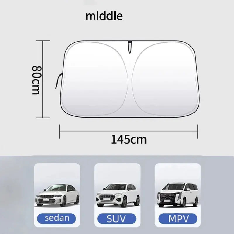 Auto Folding Sun Shade Windshield Visor Cover Car Front Window Sunshade UV