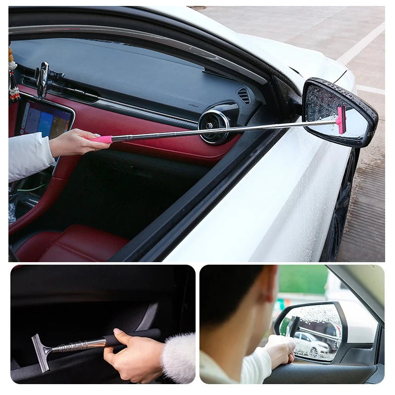 Non-Scratch Soft Silicone Handy Squeegee Car Wrap Tools Water Window Wiper Premium Automotive Accessory