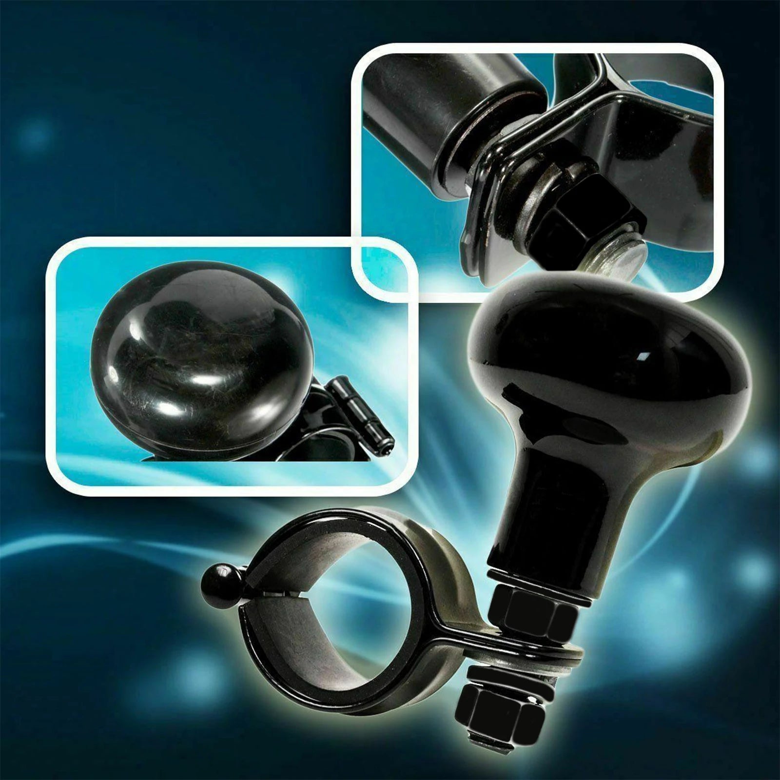 Universal Truck Heavy Car Duty Anti Slip Steering Wheel Cover Spinner Knob
