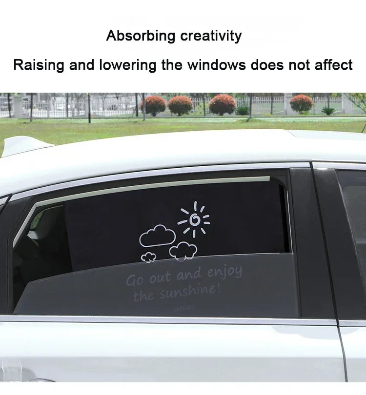 Cartoon Universal Side Window Sunshade UV Protection For Baby Children Car