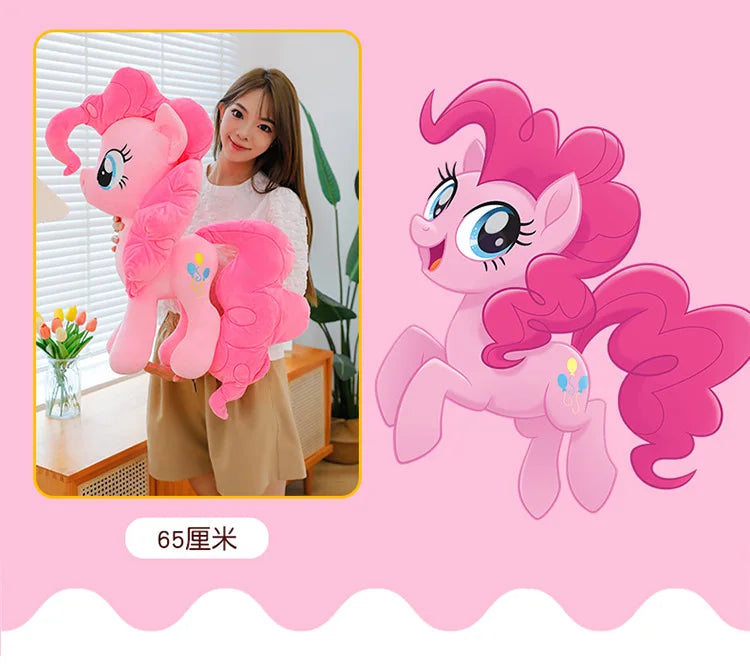 New My Little Pony Plush Doll Anime Twilight Sparkle Fluttershy Pinkie Pie Premium Automotive Accessory