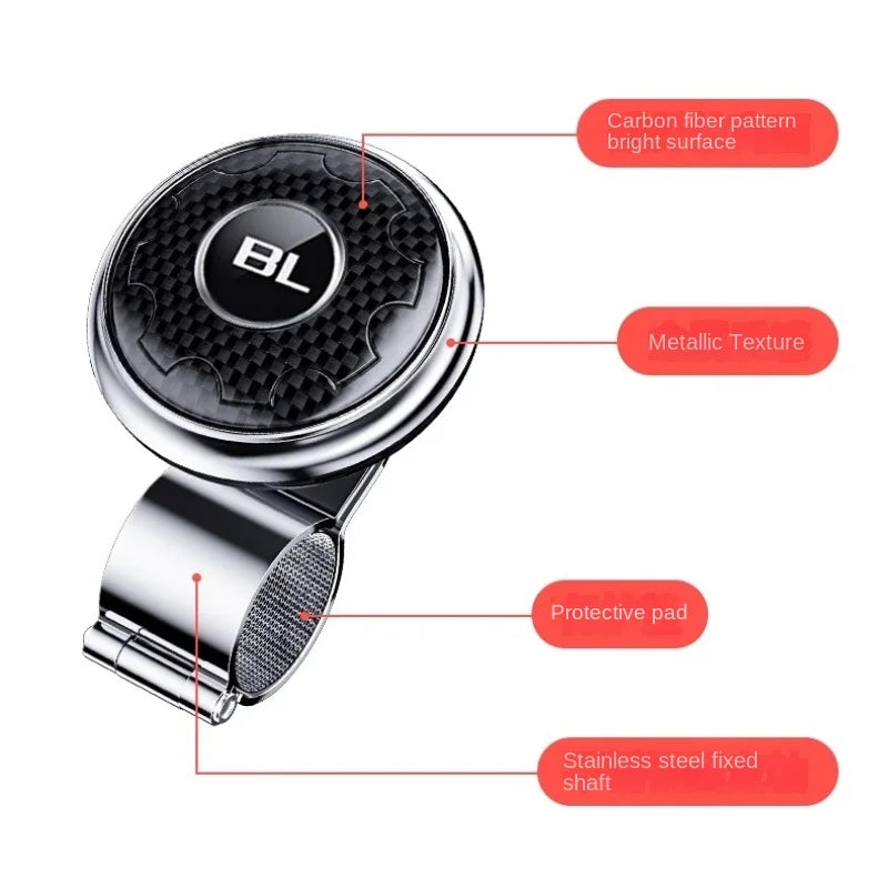 Car Steering Wheel Booster Ball Turning Spinner Knob Bearing Power Handle
