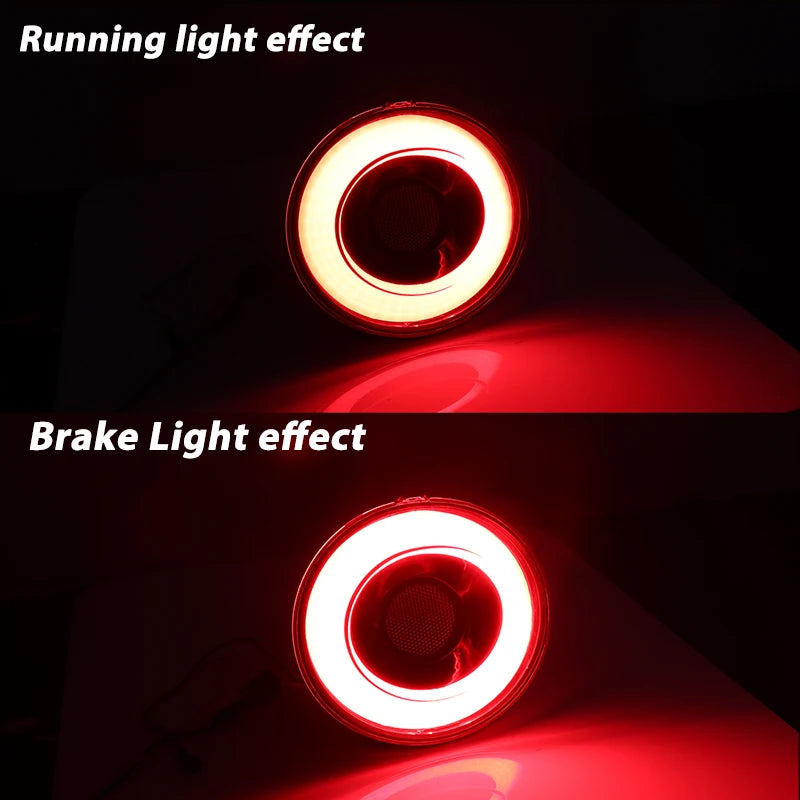 4pcs Full LED Halo Vette Tail Lamp Assemblies For 2005-2013 Chevrolet Corvette C6 Brake Light Turn Signal Lamp Parking Light