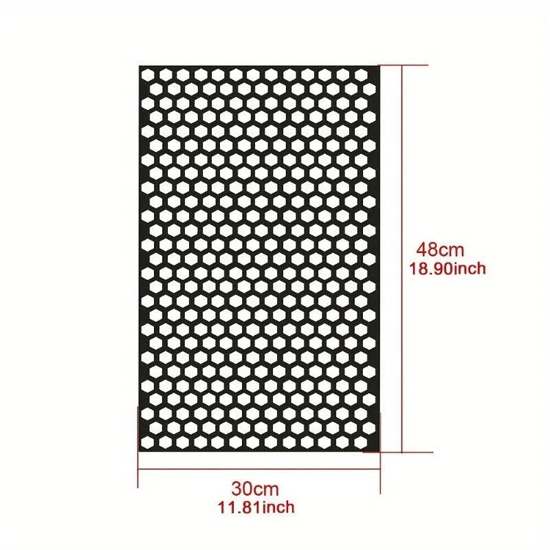 Car rear taillight sticker honeycomb type sticker carbon fiber style black