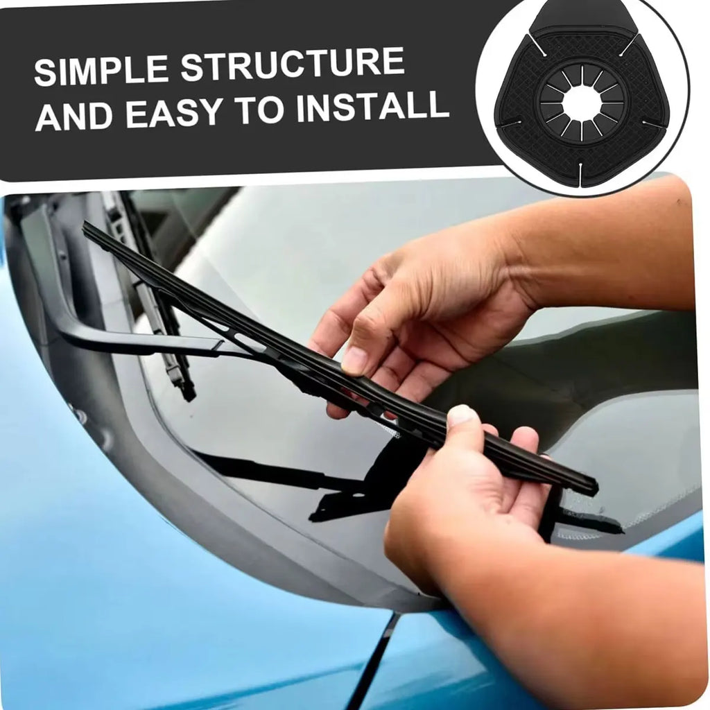 Car Windshield Wiper Hole Protective Cover Dustproof Bottom Sleeve Leaves Debris Premium Automotive Accessory