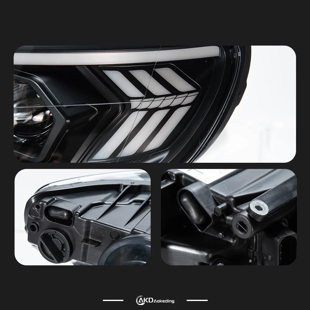AKD Head Lamp for VW Touareg LED Headlight 2007-2010 Headlights Touareg DRL Turn Signal High Beam Angel Eye Projector Lens