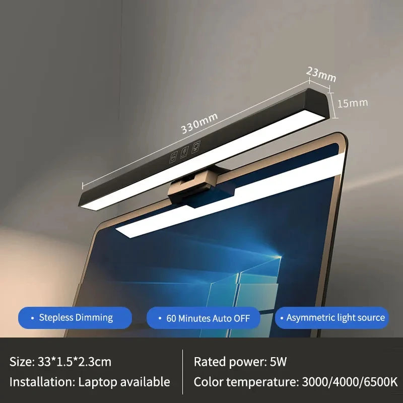 LED Monitor Light Bar 33cm LED Computer Monitor Light Bar Desk Lamp