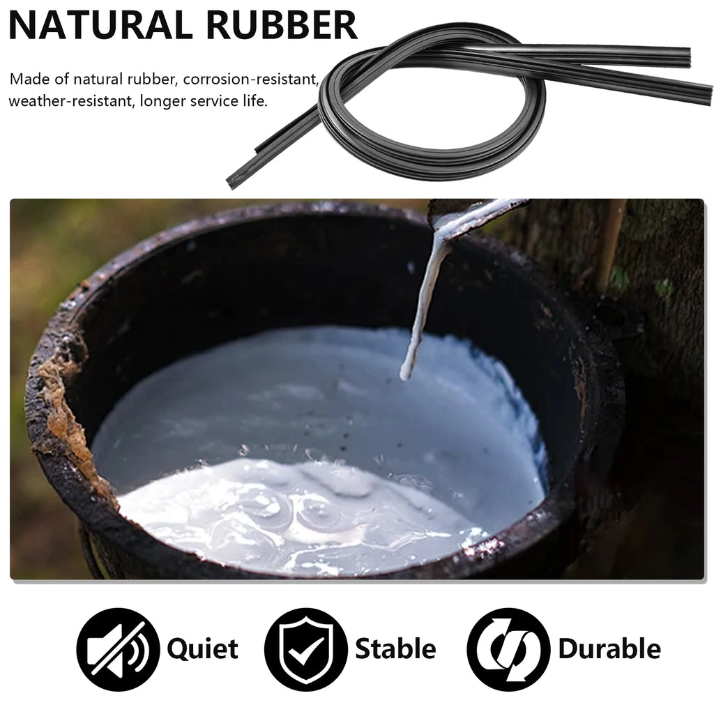2Pcs/lot Universal AAA-Grade Auto Vehicle Insert Soft Rubber Strip Refill For Premium Automotive Accessory