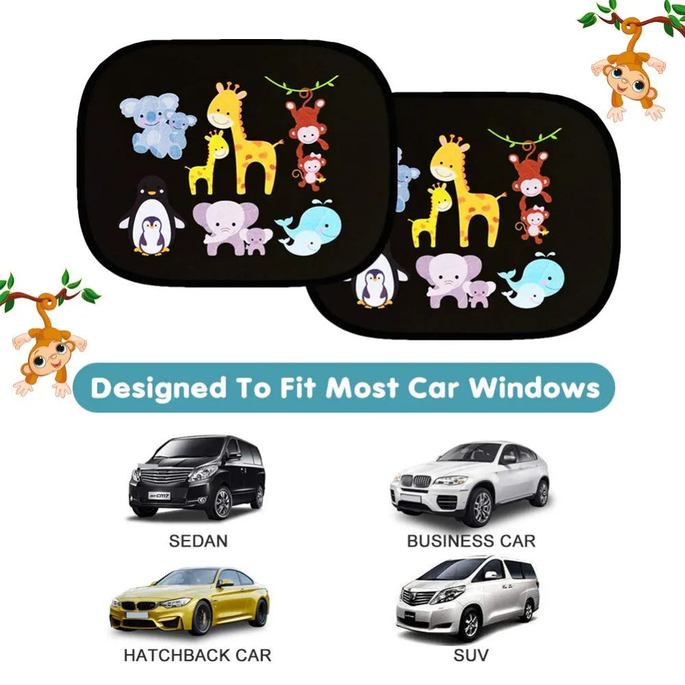 Car SunShade Side Window Cartoon Window For Children Adults Adsorption SunShade