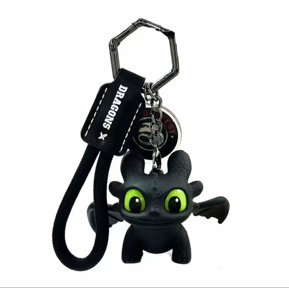Genuine Cute Glowing Toothless Car Interior Ornament, Night Fury Wings Can Move Premium Automotive Accessory