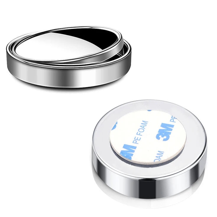 360 Degree Adjustable Blind Spot Mirror Car Auxiliary Rearview Convex Round Premium Automotive Accessory