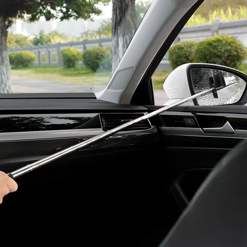 Car Rearview Mirror Wiper Cleaning Tool Auto Glass Mist Cleaner Scraper Premium Automotive Accessory