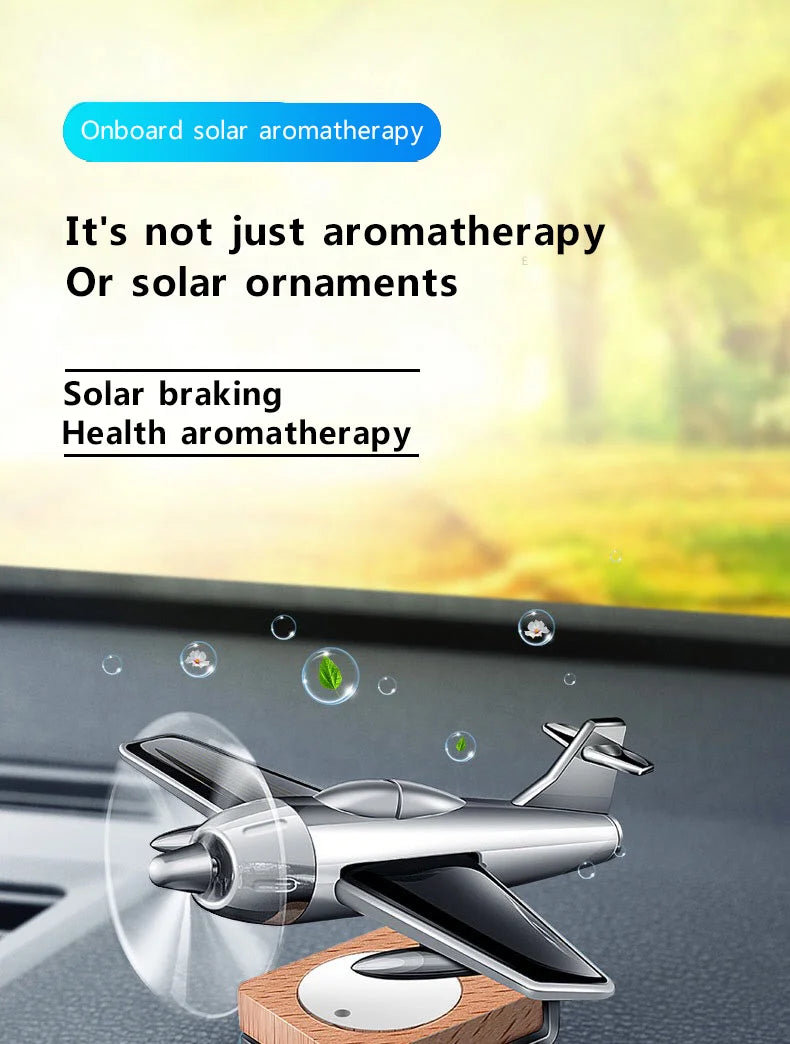 Car interior accessories solar airplane model center console decoration air SUV