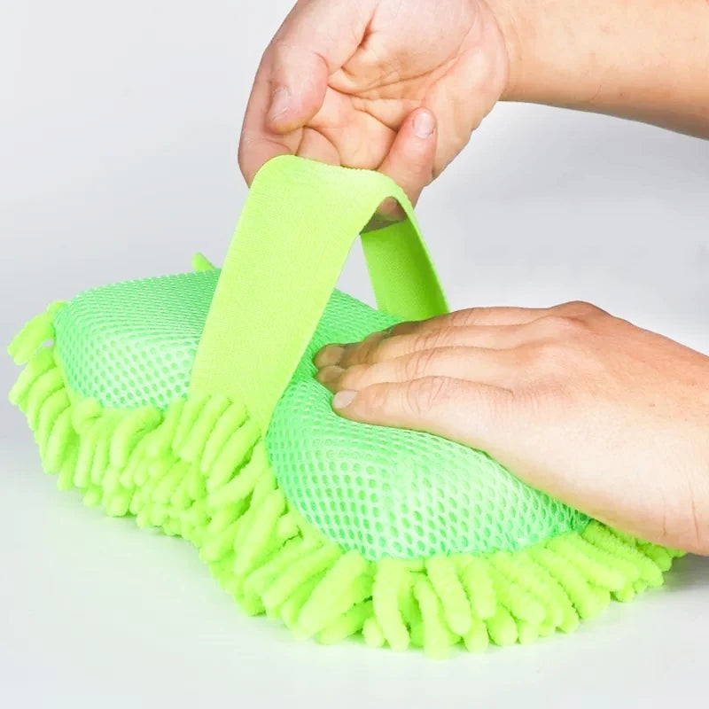 Microfiber Car Wash Sponge Cleaning Car Care Detailing Brushes Washing Towel Auto Gloves Styling Accessories