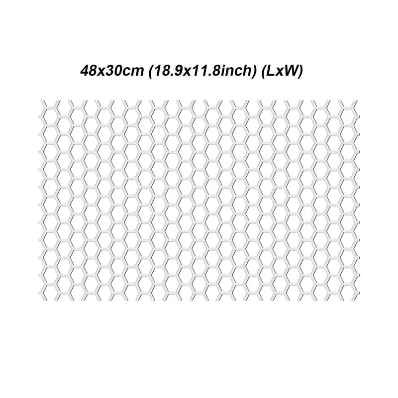 Honeycomb Car Sticker Cut-out Hollow Auto Lamp Film Grid Side Shield Headlamp Taillight Film Decals Car Wrap Sticker 48*30cm