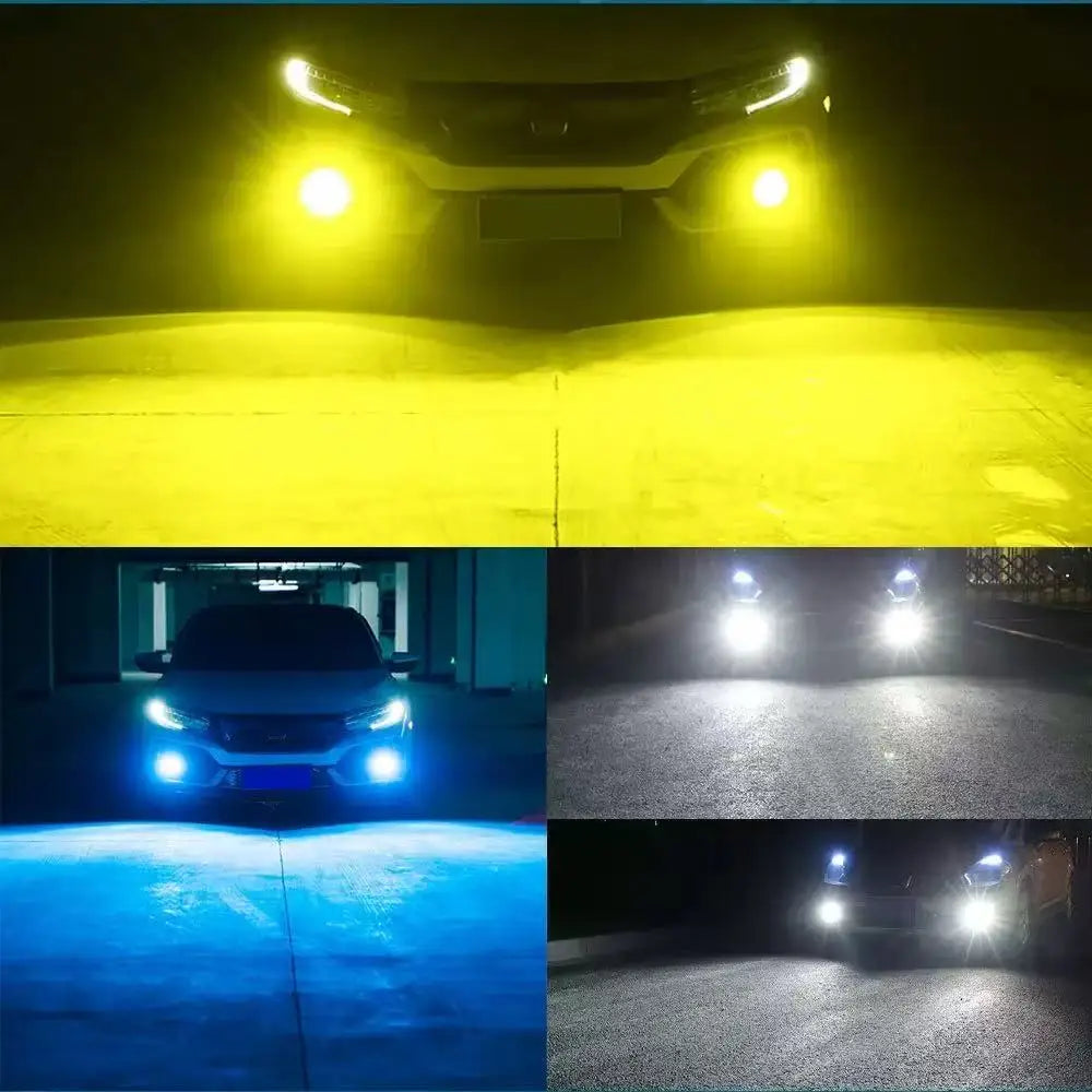 2PCS H4 H7 H11 LED Fog & Headlight Bulbs, 20000LM 6000K 12V, Compatible with H8 H9 H1 H3 9005 HB3 9006 HB4 for Driving Lamps