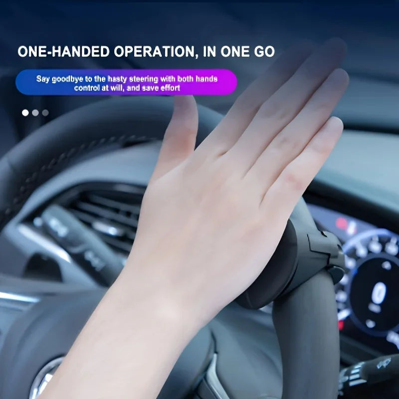 Easy-Grip Silicone Steering Wheel Knob 360° Smooth Rotation One-Hand Operation