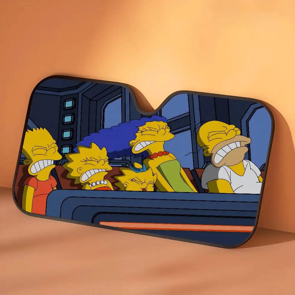 Car Window Sun Shade The S-Simpsons-es Cartoon Summer Window Widshield