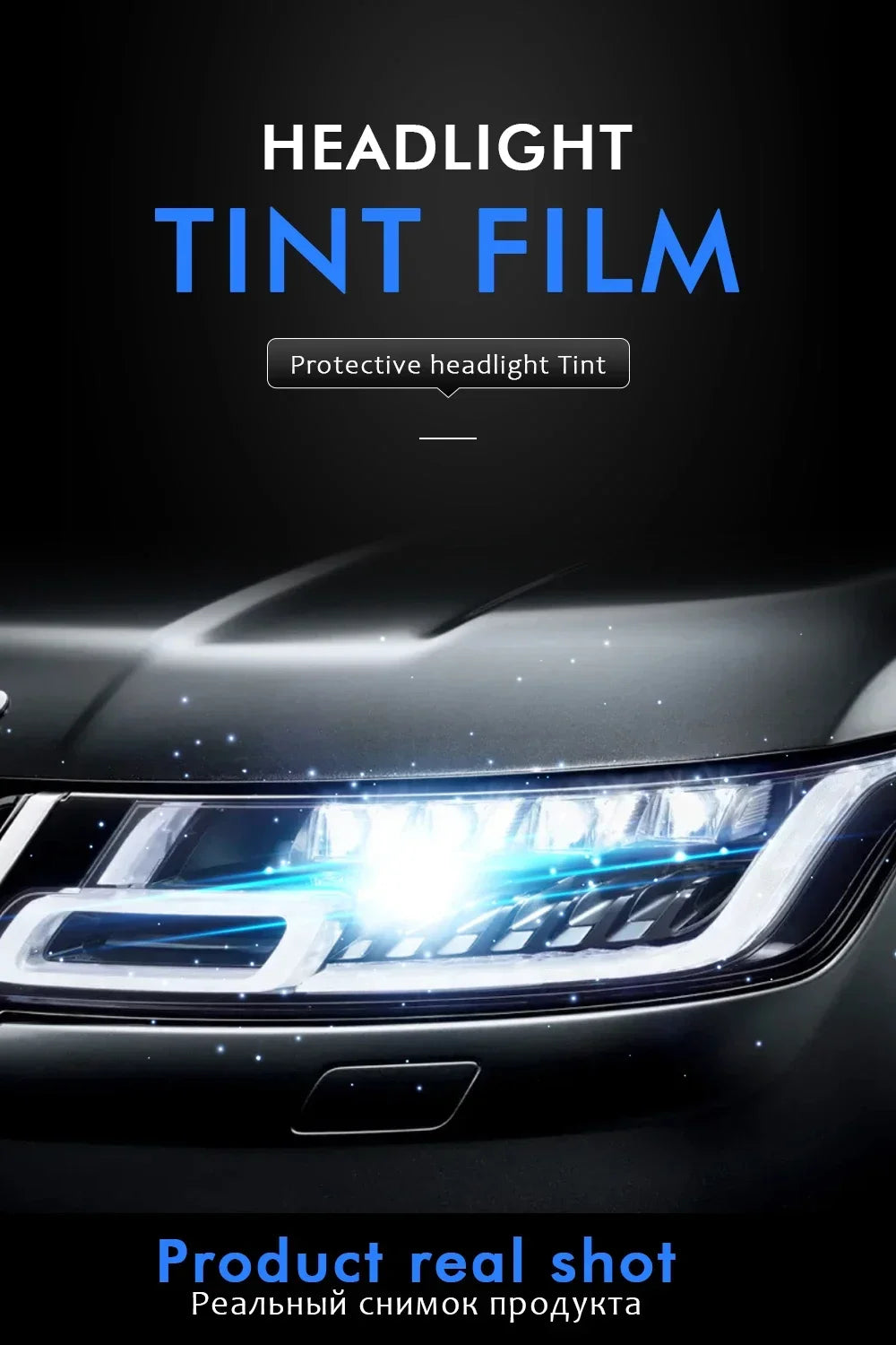 40cm Car Headlight Taillight Smoke Black PVC Films Tint Headlight Taillight Wrap Cover Stickers for Motorcycle Car Accessories