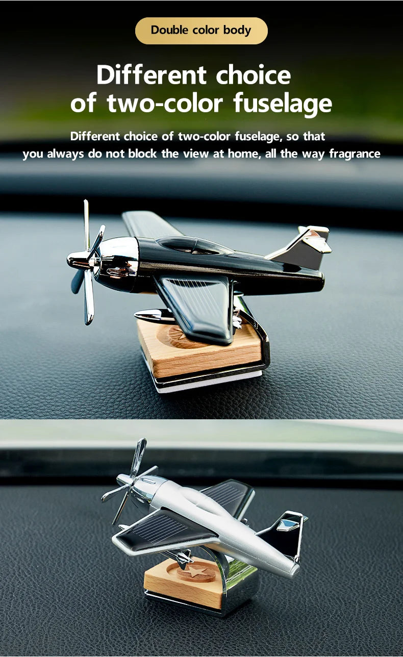 Car interior accessories solar airplane model center console decoration air SUV