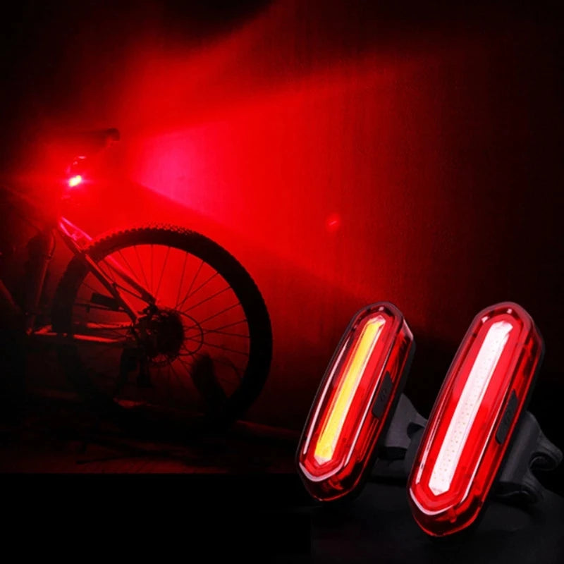 Cycling Tail Light Outdoor Highlight USB Charging Mountain Led Warning  Bike Lights Tail Lamp Rear Light Bicycle Accessories