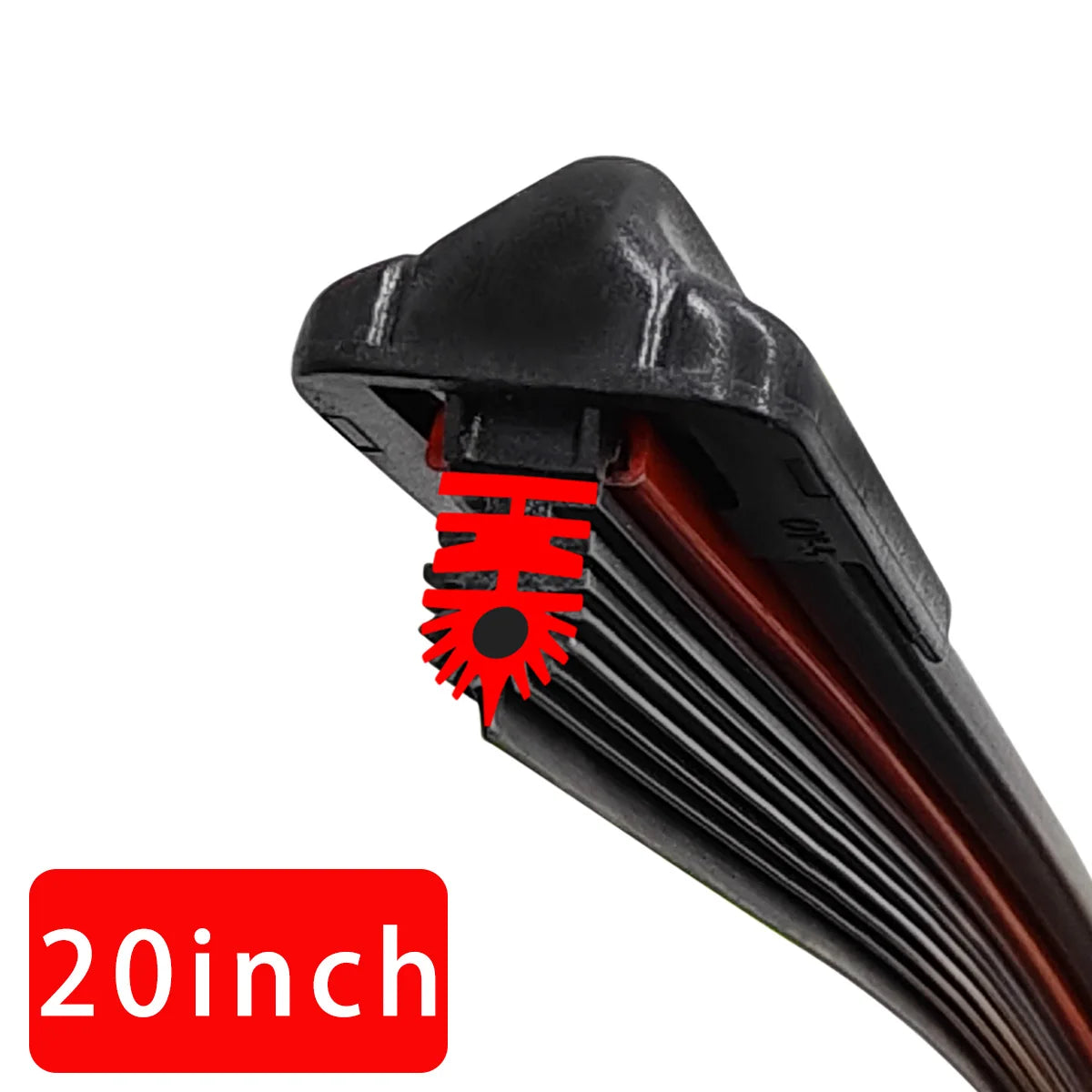 Car Front Windshield Wiper Blade 11 Layer Rubber Strip J/U-Shaped Premium Automotive Accessory