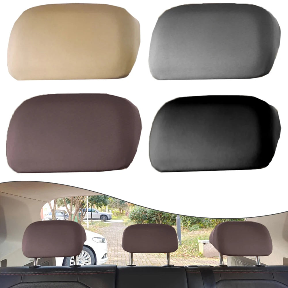 High Quality Headrest Cover 20cm X 22cm Dirt Resistant Full Coverage Grey