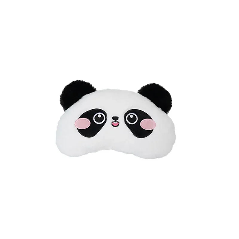 Car Headrest Neck Protection Pillow Cute Plush Panda Backrest in the Lumbar