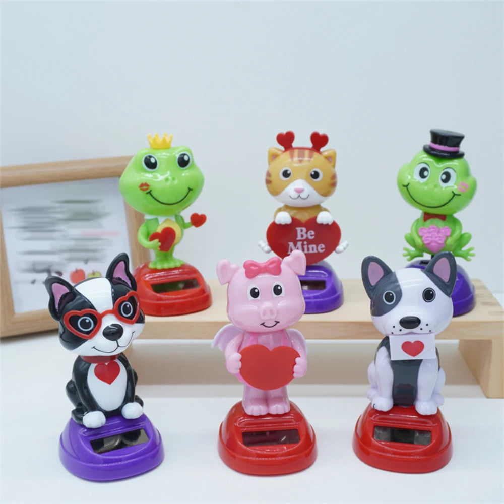 Cute Animal Dashboard Decorations, ABS Creative Valentine'S Day Ornament, with Premium Automotive Accessory