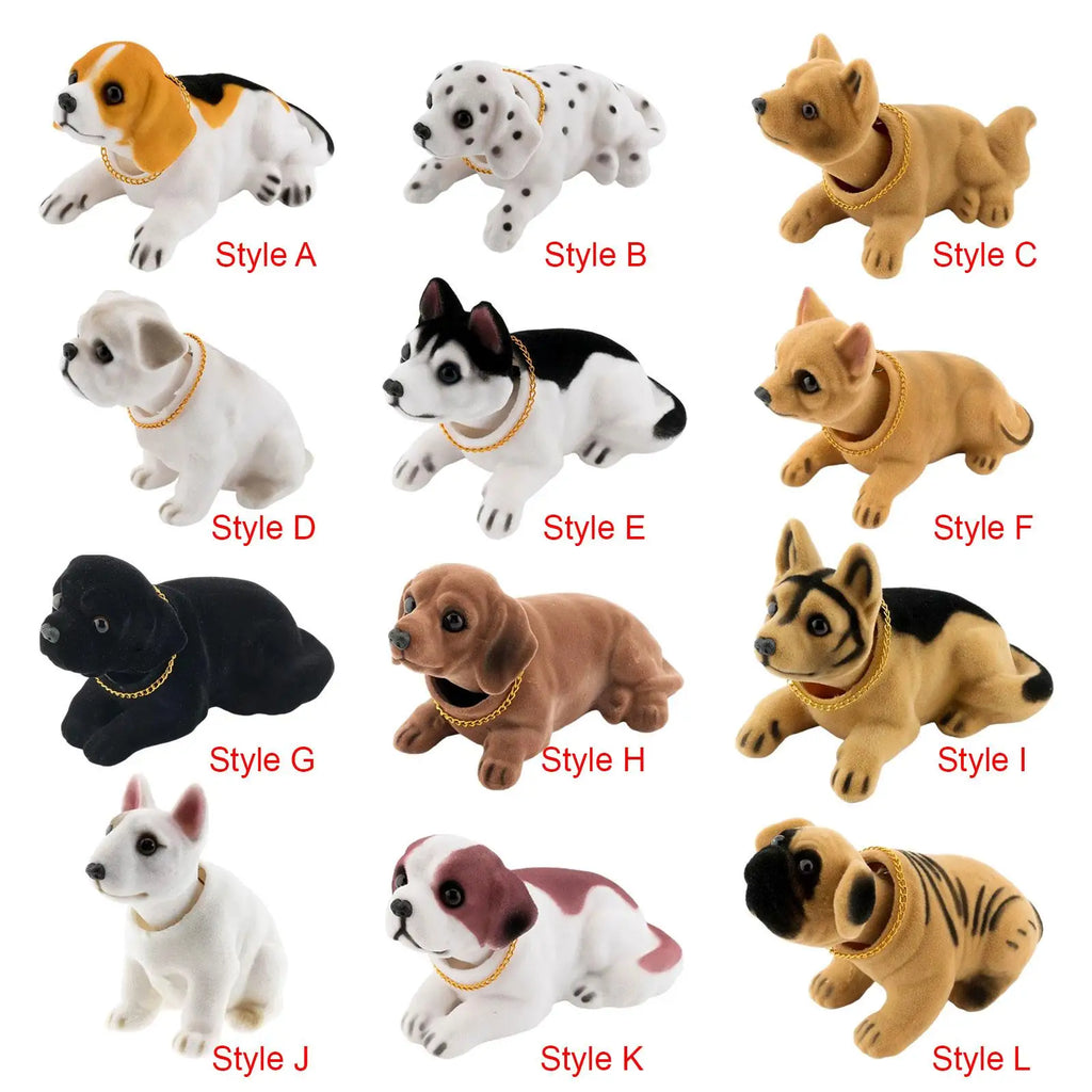 Shaking Head Dog Car Ornaments Dashboard Toys Cute Gift for Premium Automotive Accessory