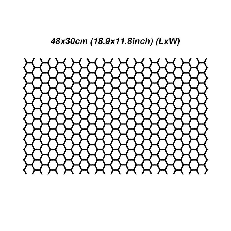 Honeycomb Car Sticker Cut-out Hollow Auto Lamp Film Grid Side Shield Headlamp Taillight Film Decals Car Wrap Sticker 48*30cm