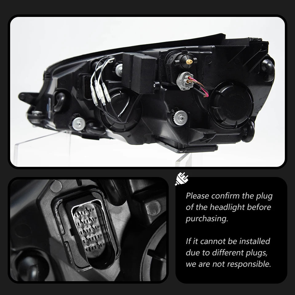 AKD Car Styling for VW Golf 7 MK7 LED Headlight 2013-2016 Golf7 DRL Dynamic Signal Head Lamp Projector Automotive Accessories