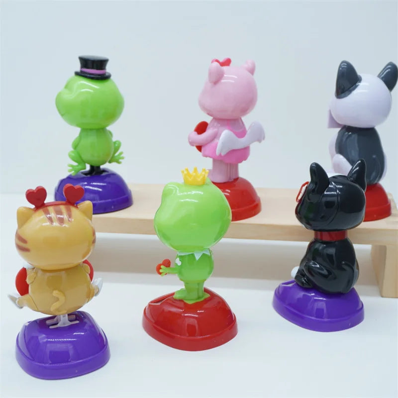 Cute Animal Dashboard Decorations, ABS Creative Valentine'S Day Ornament, with Premium Automotive Accessory