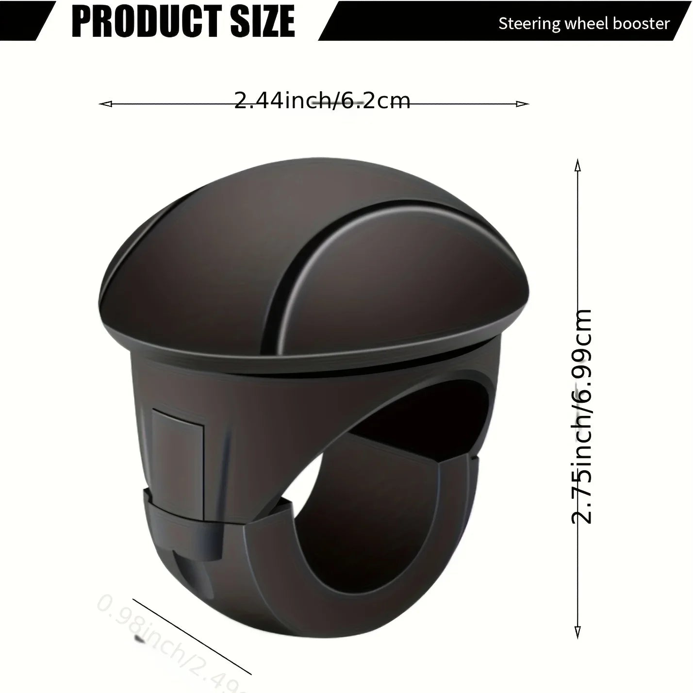 Easy-Grip Silicone Steering Wheel Knob 360° Smooth Rotation One-Hand Operation