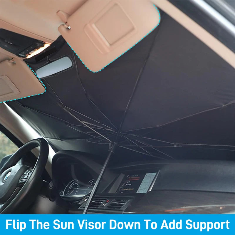 Cartoon Eyes parasol Car Sunshade Umbrella Solar Protection Front Window Shade